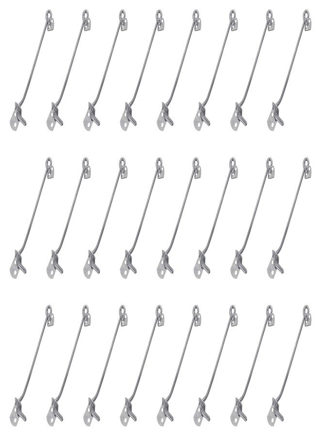 أتلانتيك خطاف باب/خطاف نافذة/مزلاج نافذة من الفولاذ المقاوم للصدأ من أتلانتيك للمنازل والمكاتب والفنادق والمراكز التجارية (5 بوصة × 6 مم، لمسة نهائية غير لامعة، عبوة من 24 قطعة) - Image 1